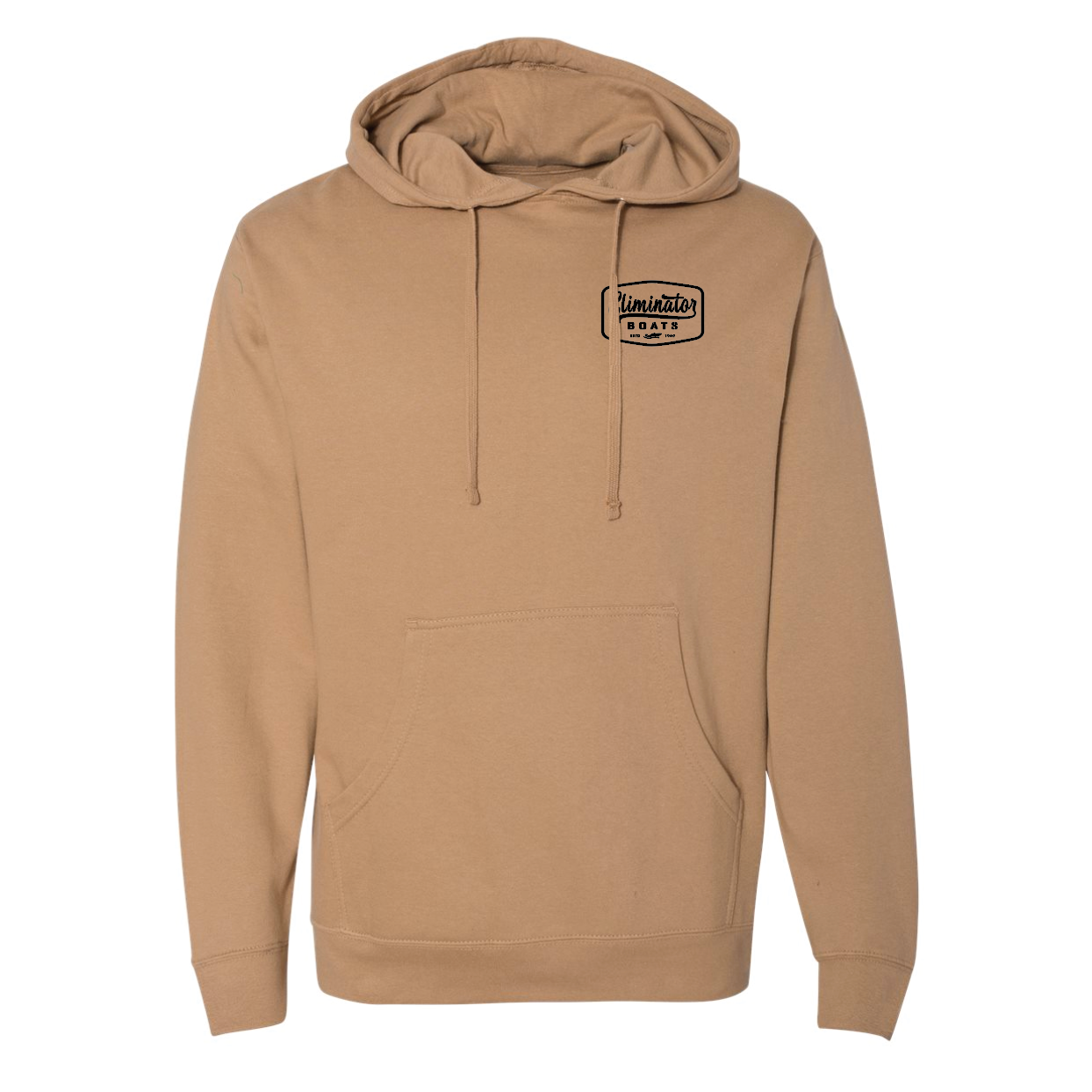 Vintage Badge Hoodie- Sandstone/ Black