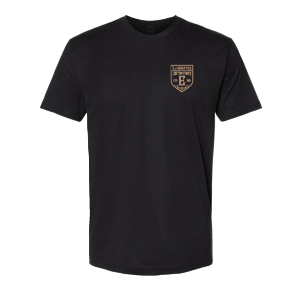Eliminator Custom Boats Men's T-Shirt - Black/Tan