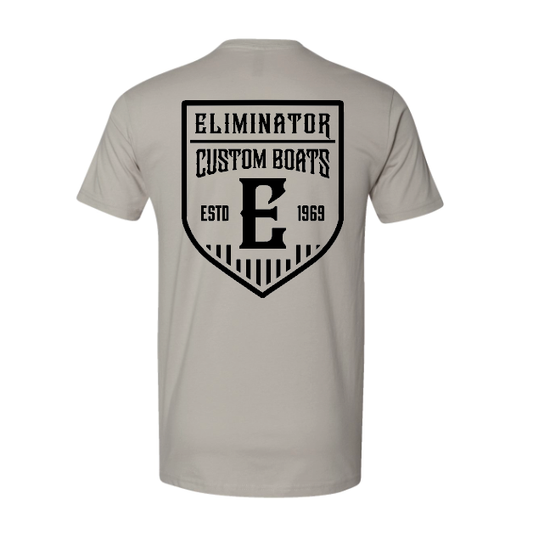Eliminator Custom Boats Men's T-Shirt - Light Gray/Black