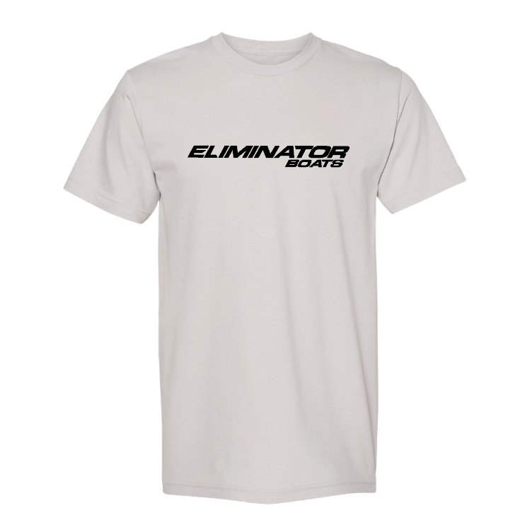 Classic Eliminator Boats Men’s T-Shirt – Silver/Black