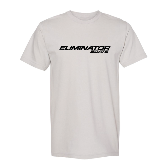 Classic Eliminator Boats Men’s T-Shirt – Silver/Black