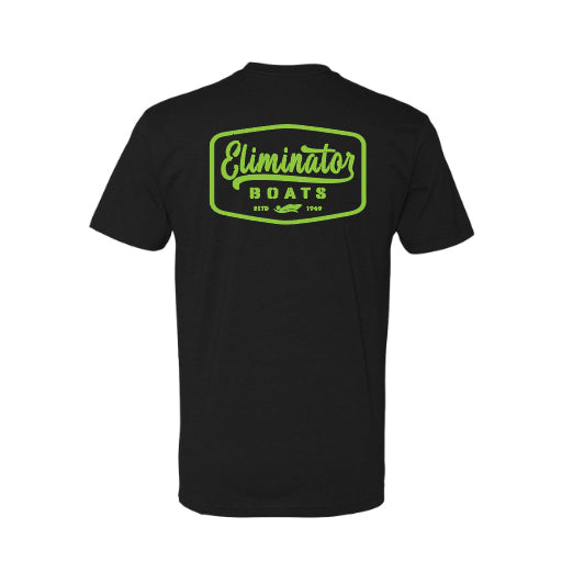 Black- Green Eliminator Vintage Badge Men's T-Shirt