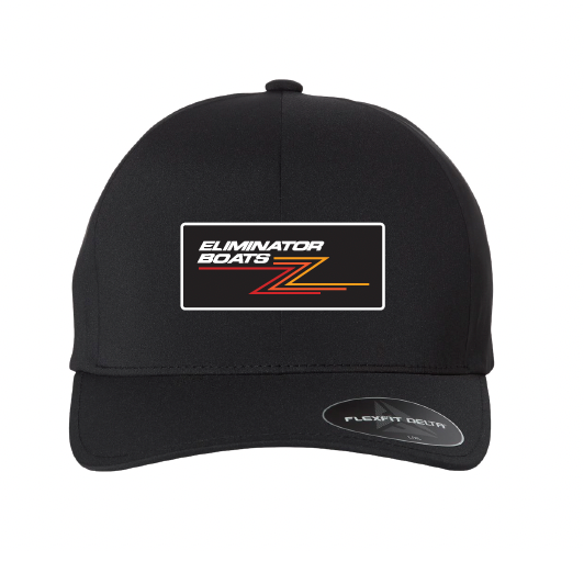 Retro Z Delta Fitted Flexfit Hat- Black