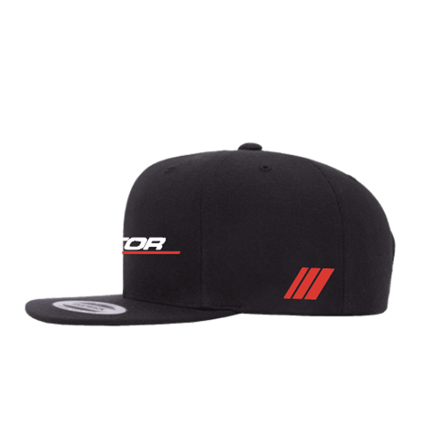 Eliminator Boats Performance Flat Bill Snapback Hat - Black/Red
