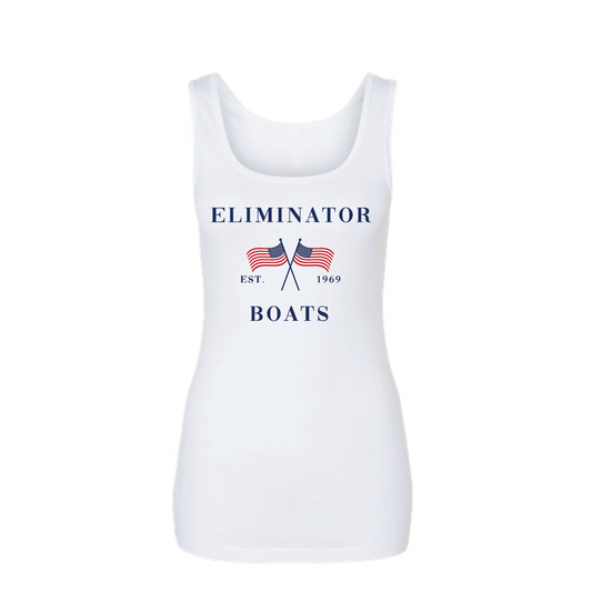 Eliminator Boats Freedom Women's Tank - White