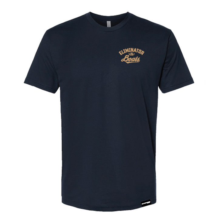 Eliminator Boats Heritage Craft Men's T-Shirt - Navy/Tan