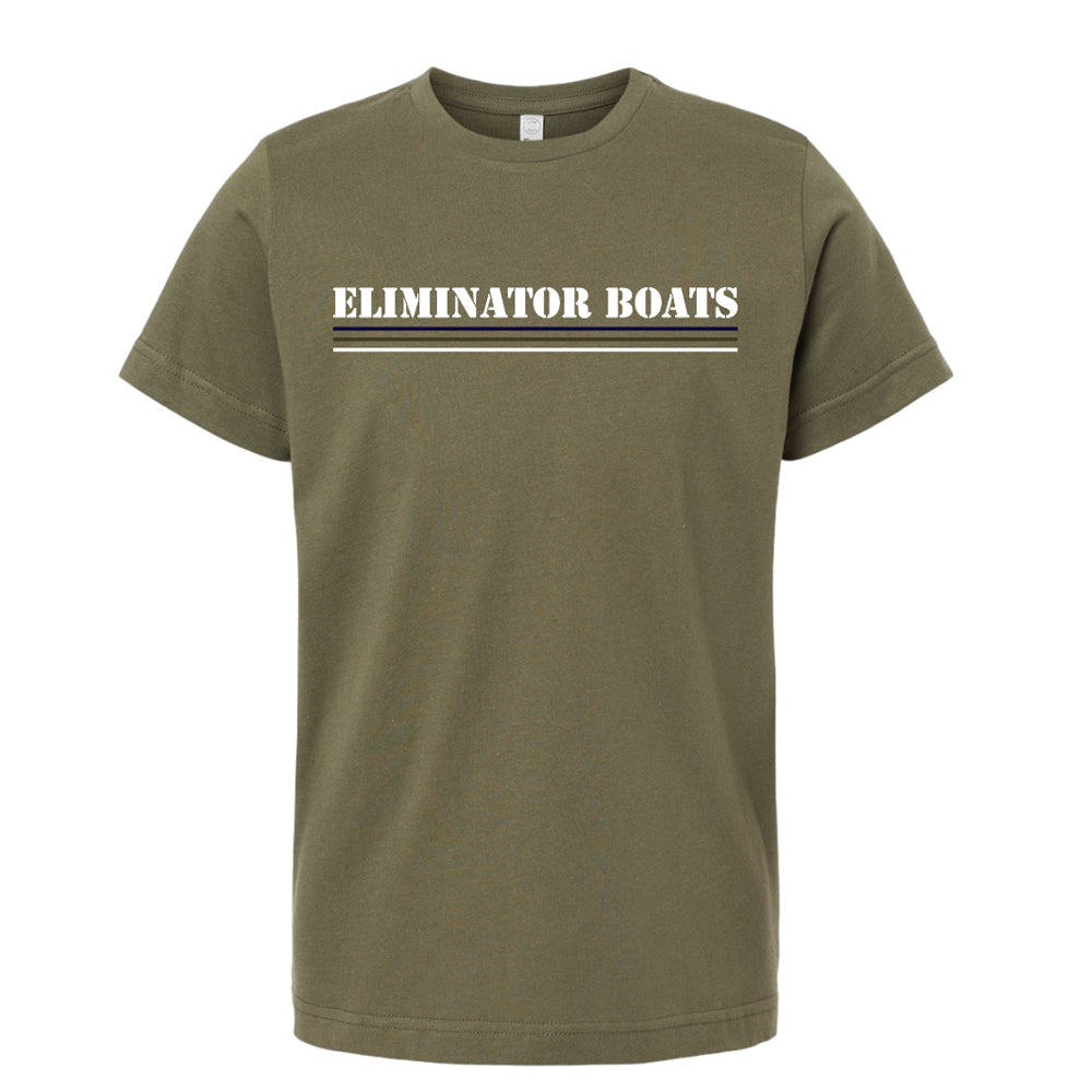 Camo Flag Youth T-Shirt - Military Green