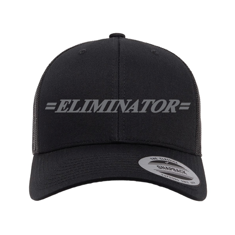 Eliminator Boats Old Logo Curved Bill Snapback Hat - Black/Gray