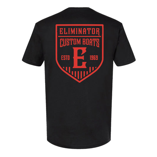 Eliminator Custom Boats Men's T-Shirt - Black/Red