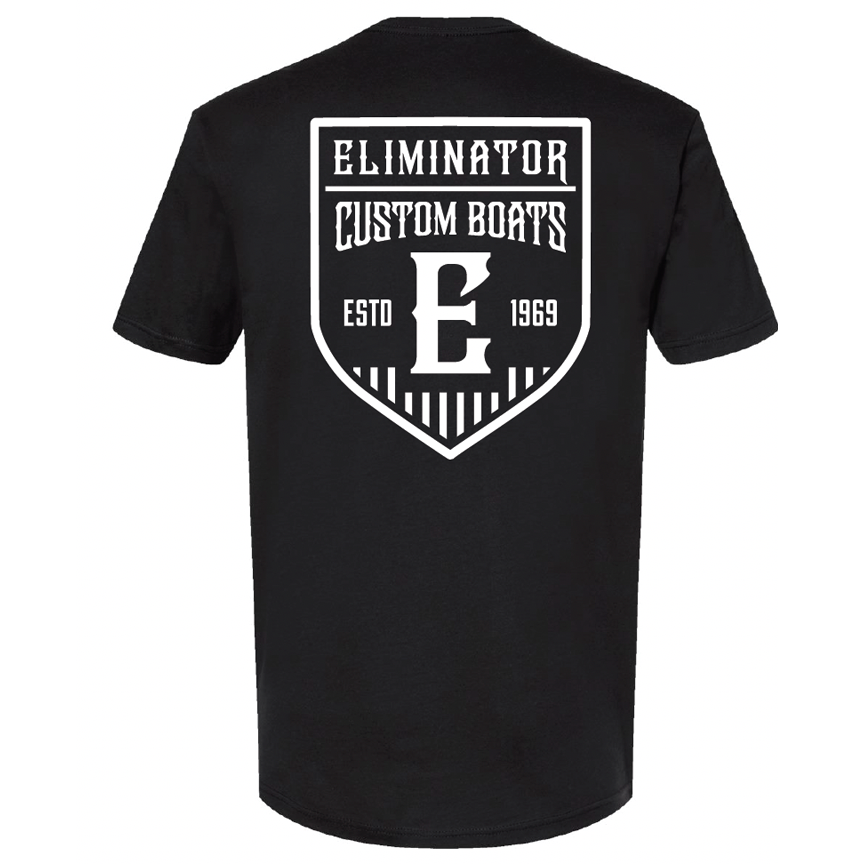 Eliminator Custom Boats Men's T-Shirt - Black/White