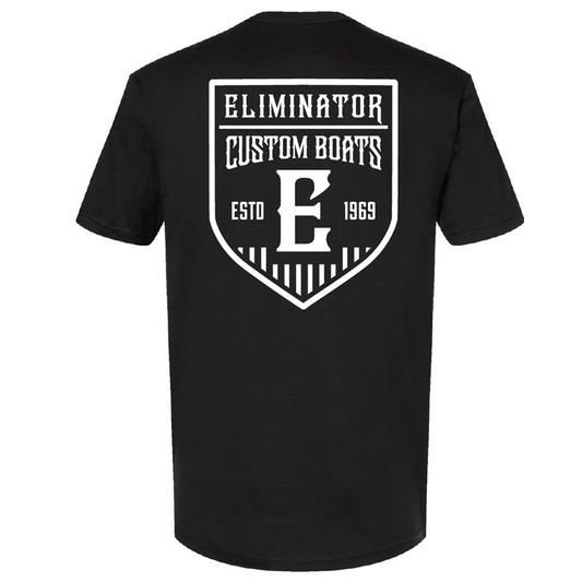 Eliminator Custom Boats Men's T-Shirt - Black/White
