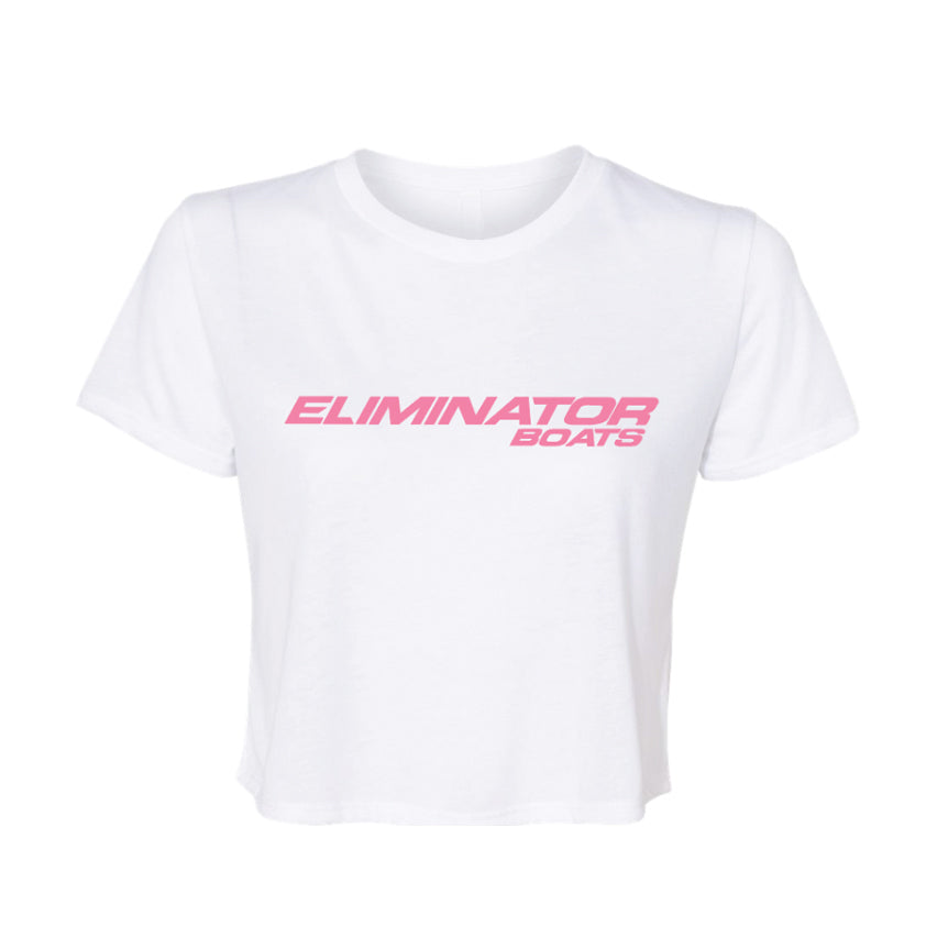 Eliminator Classic Crop Tee – Women’s White/Pink