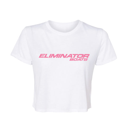 Eliminator Classic Crop Tee – Women’s White/Pink