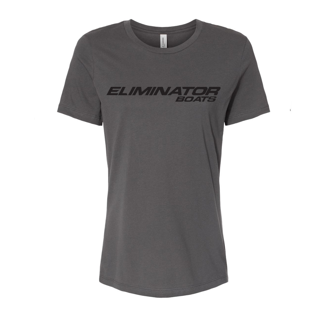 Classic Eliminator Boats Distressed Tee – Women's - Charcoal/Black