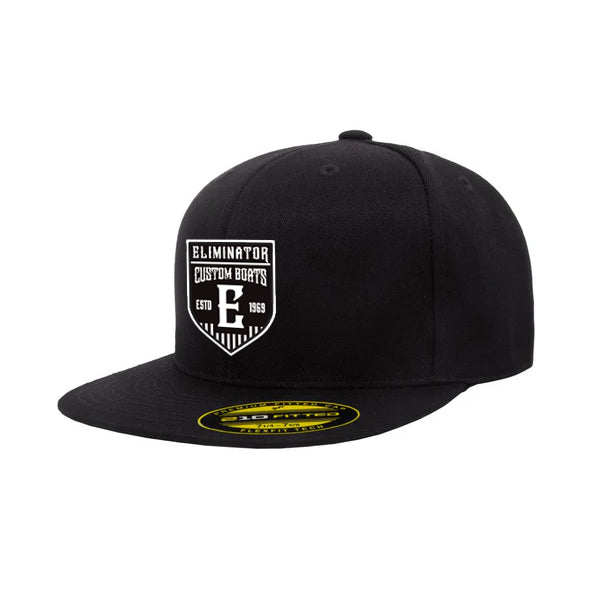 Eliminator Custom Boats 210 Fitted Flexfit Hat- Black