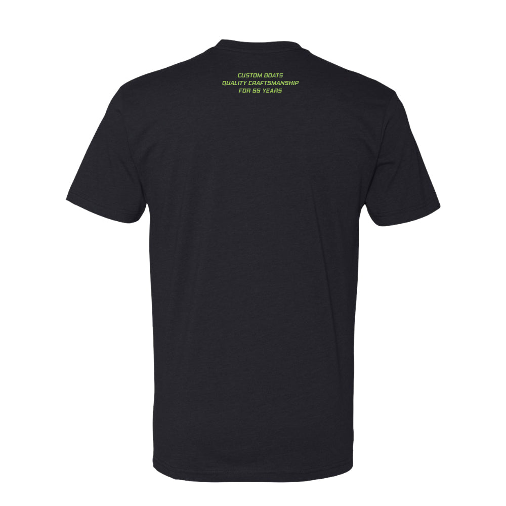 Eliminator Boats IIIE Men's T-Shirt - Black/Neon Green