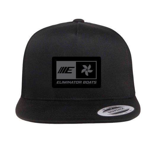 Eliminator Boats Emerge Flat Bill Snapback Hat - Black/Gray