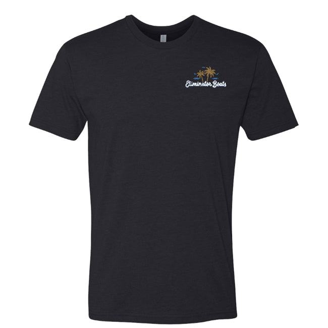 Palm Paradise Men's T-Shirt - Black