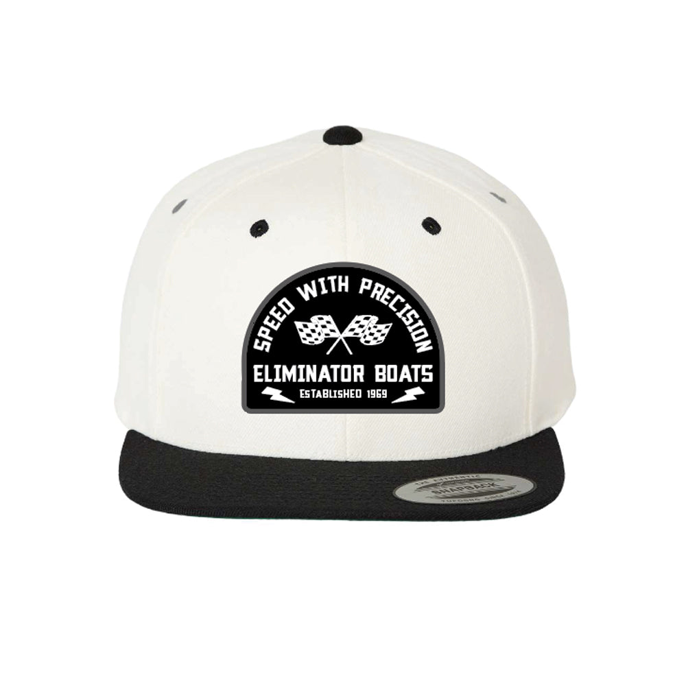 Eliminator Boats Speed & Precision Flat Bill Hat - Natural/Black