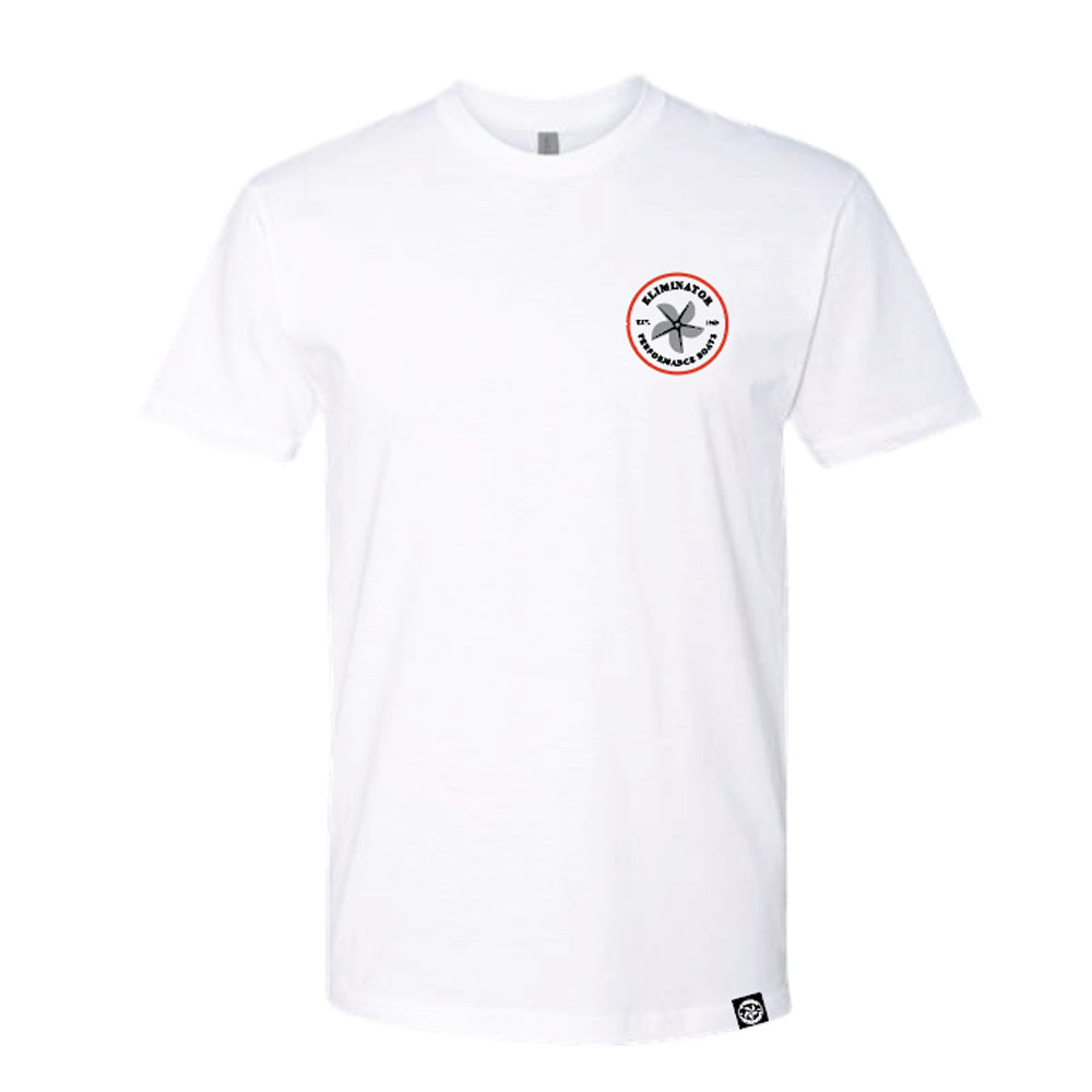 Eliminator Boats Men's Prop T-Shirt - White/Red