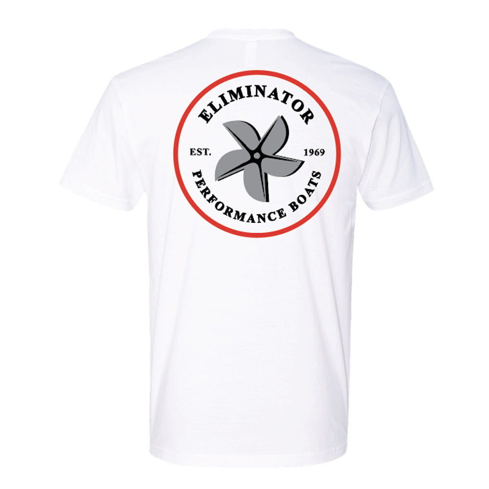 Eliminator Boats Men's Prop T-Shirt - White/Red