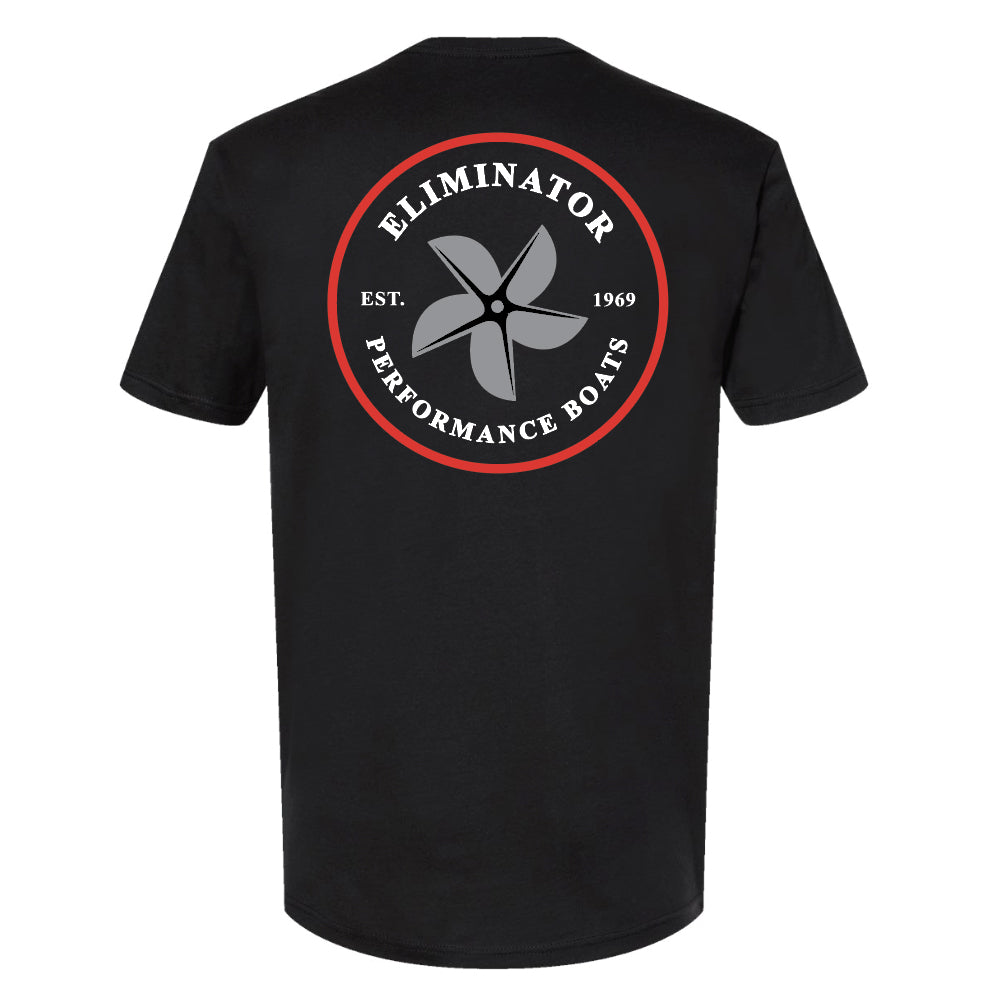 Eliminator Boats Men's Prop T-Shirt - Black/Red
