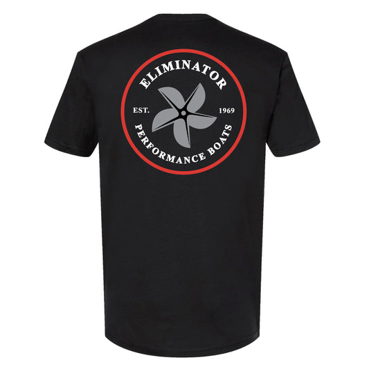 Eliminator Boats Men's Prop T-Shirt - Black/Red