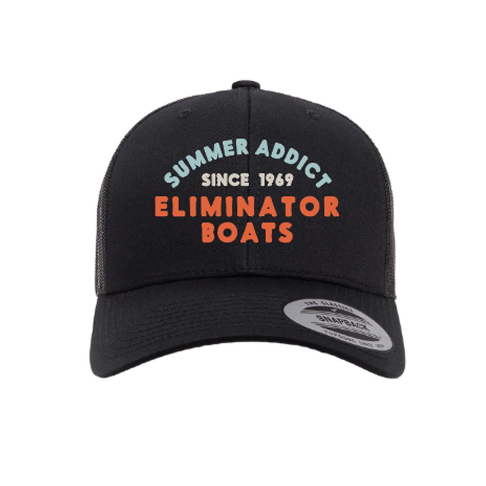 Eliminator Boats Summer Addict Trucker Hat - Black