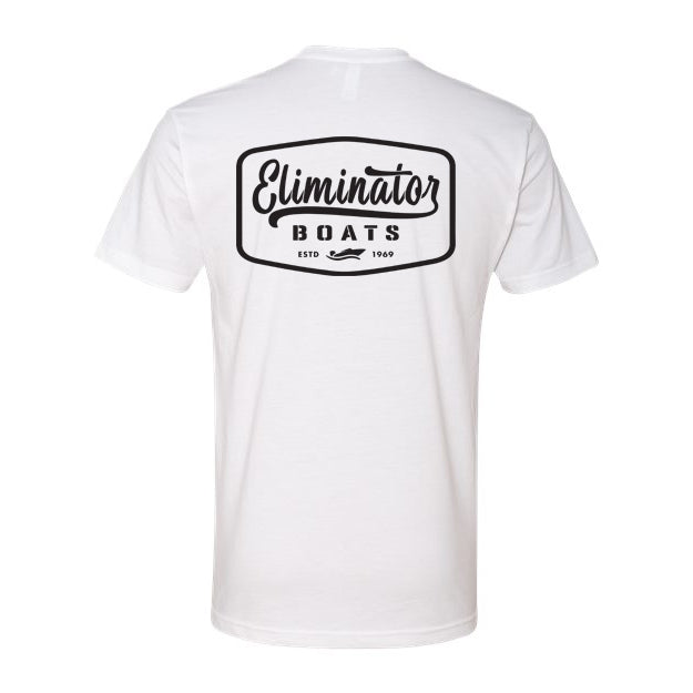 Eliminator Boats Vintage Badge - White/Black