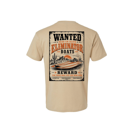 Eliminator Boats Wanted Men's T-Shirt - Tan