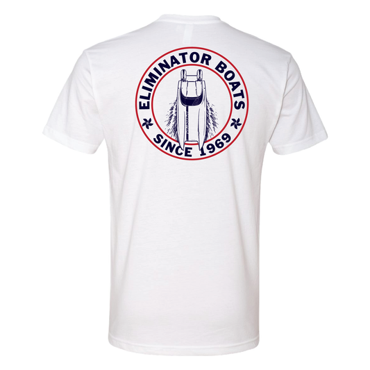 Eliminator Boats Wake Maker Men's T-Shirt - White