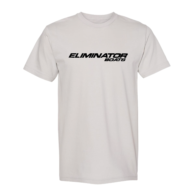 Prime Line- Classic Eliminator Boats Men's T-Shirt- Silver/ Black