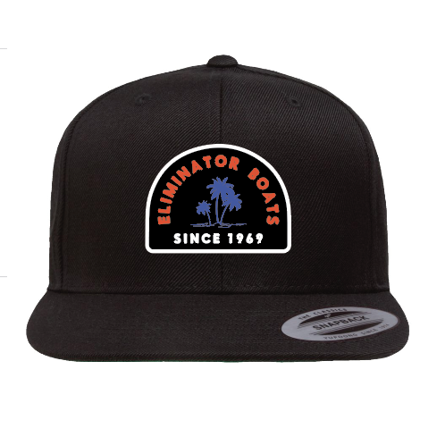 Eliminator Boats Chasin Sunsets Flat Bill Snapback Hat - Black