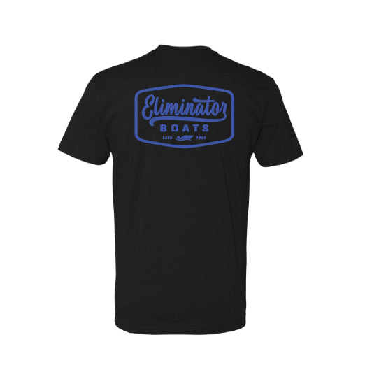 Black- Blue Eliminator Vintage Badge Men's T-Shirt