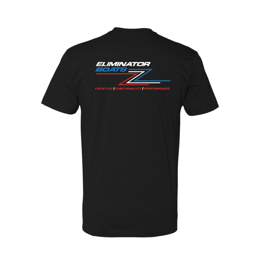 Black- Red/ White/ Blue Retro Z Logo Men's T-shirt