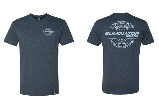 Eliminator Boats "Understand" Men's T-Shirt - Blue