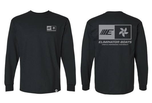 Eliminator Boats Emerge Men's Long Sleeve T-Shirt- Black