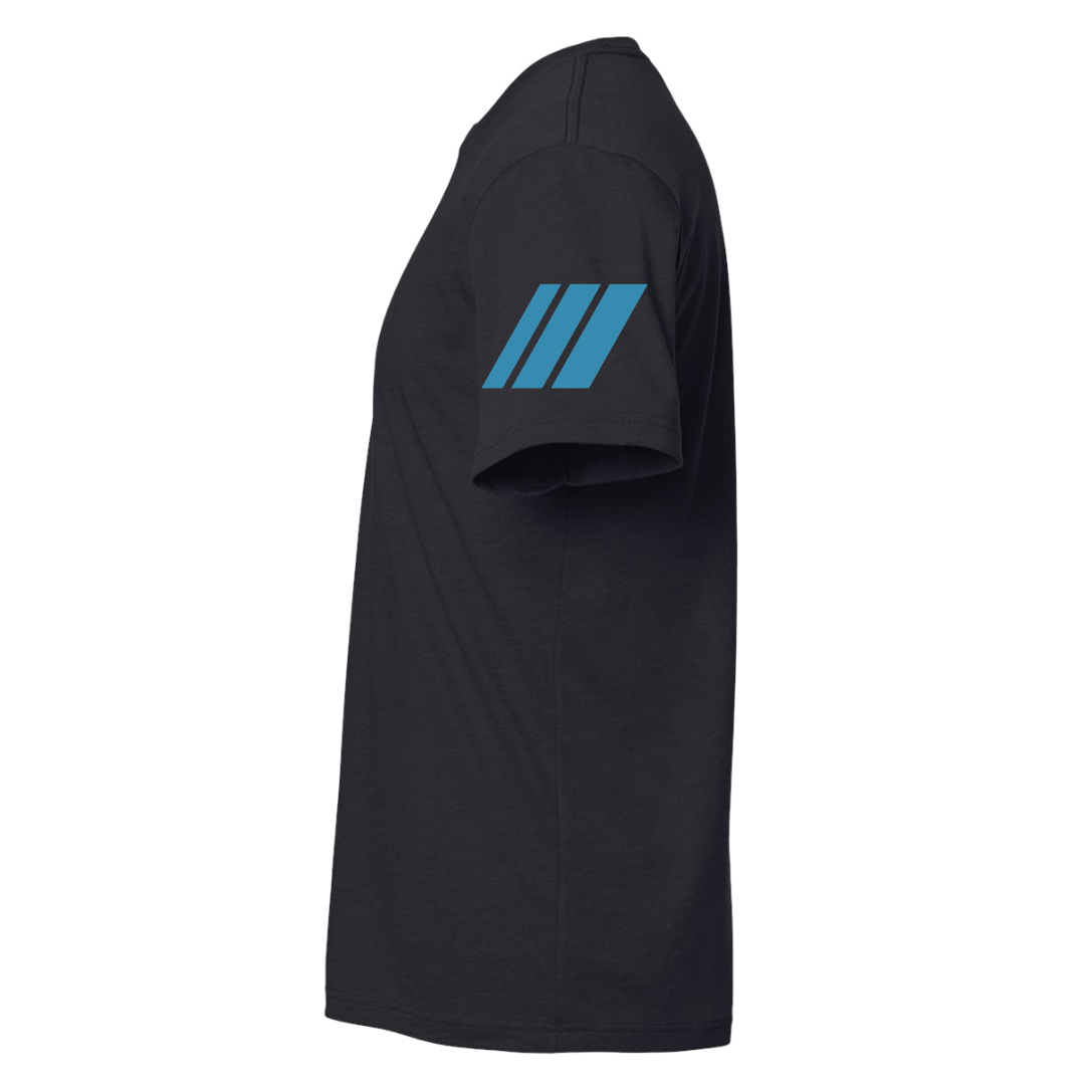 Eliminator Boats Performance Men's T-Shirt - Black/Aqua