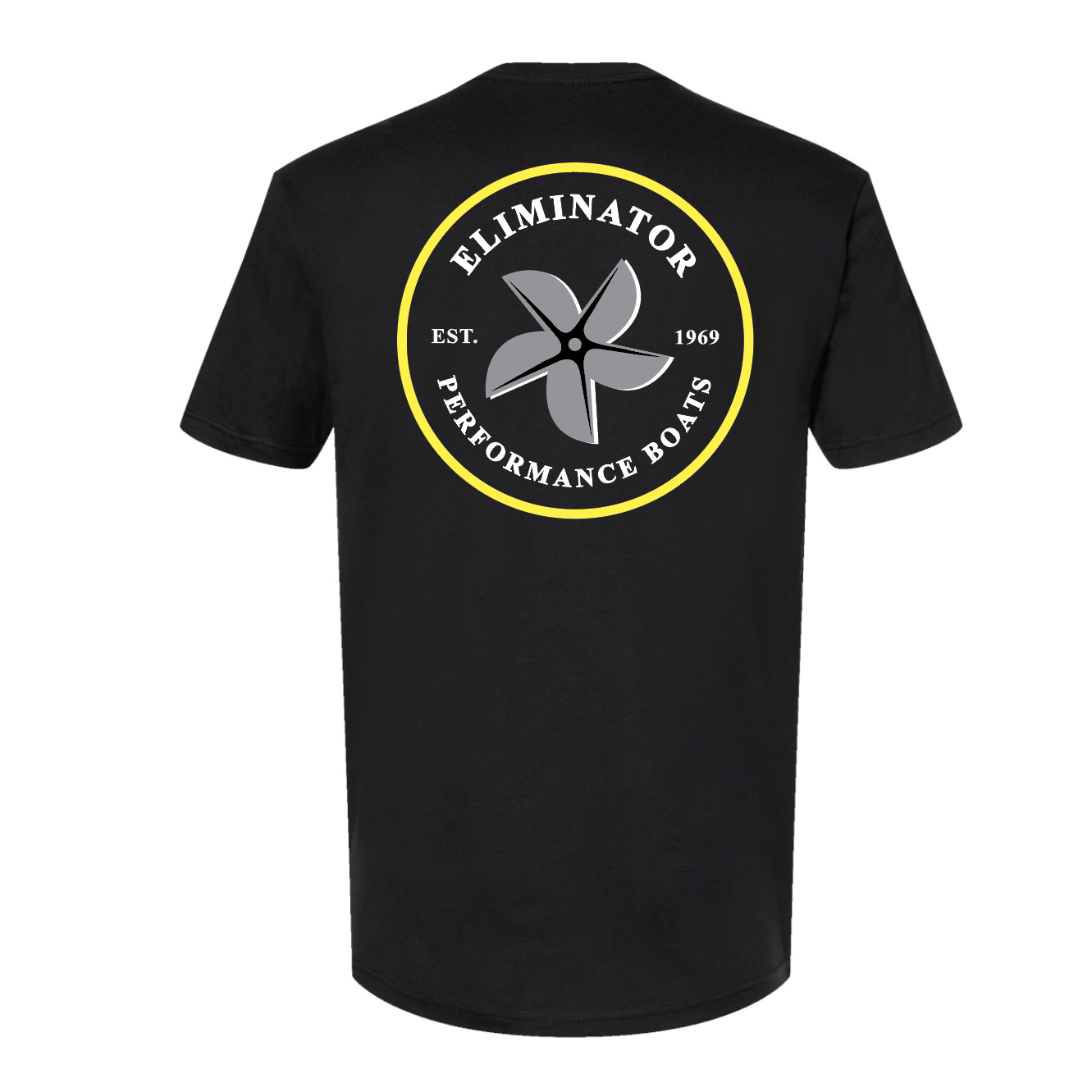 Eliminator Boats Prop Men's T-Shirt - Black/Yellow