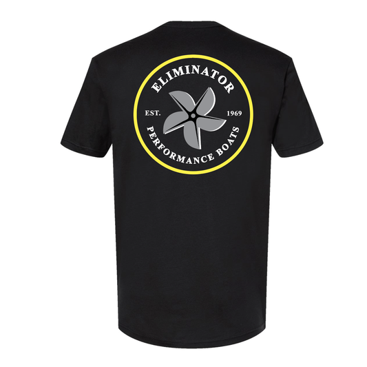 Eliminator Boats Prop Men's T-Shirt - Black/Yellow