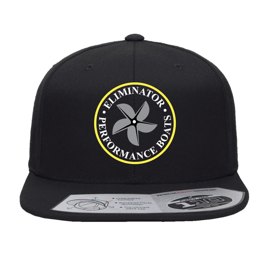 Eliminator Boats Prop Flat Bill Hat - Black/Yellow