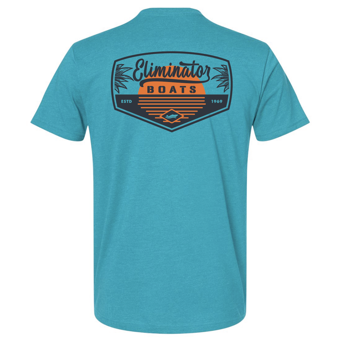 Eliminator Boats Summer Aloe Men's T-Shirt - Bondi Blue