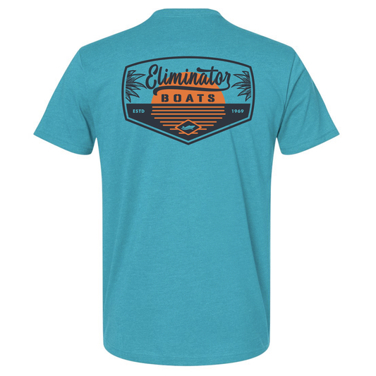 Eliminator Boats Summer Aloe Men's T-Shirt - Bondi Blue