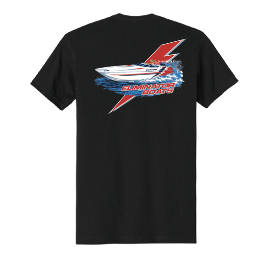 Eliminator Boats Daytona Bolt Men's T-Shirt - Black