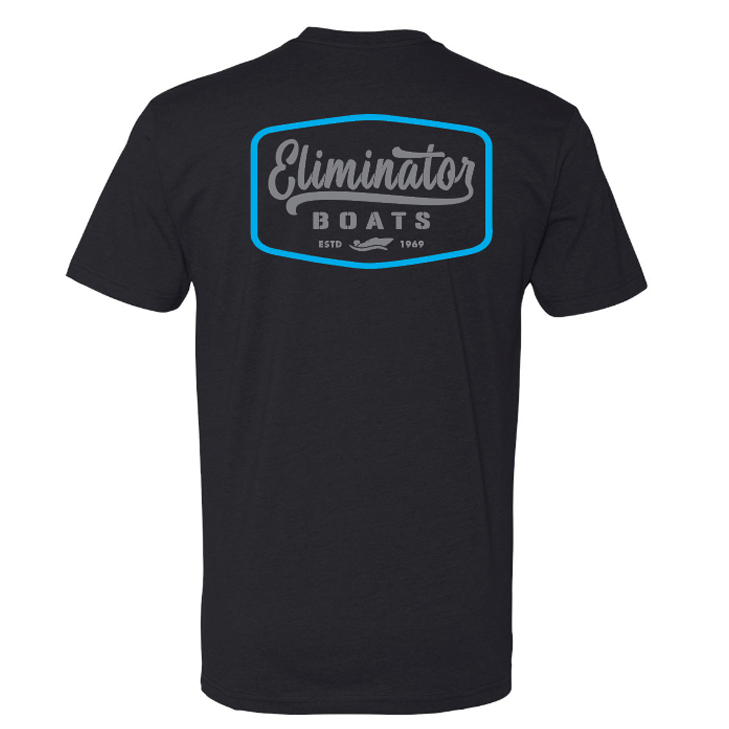 Eliminator Boats Vintage Badge Men's T-Shirt - Black/Blue/Gray