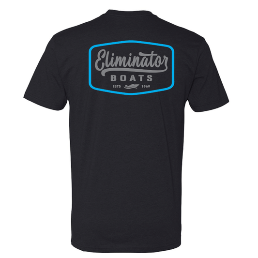 Eliminator Boats Vintage Badge Men's T-Shirt - Black/Blue/Gray