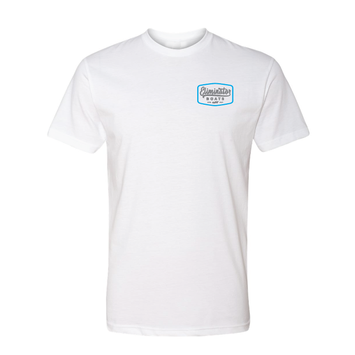 Eliminator Boats Vintage Badge Men's T-Shirt - White/Blue/Gray