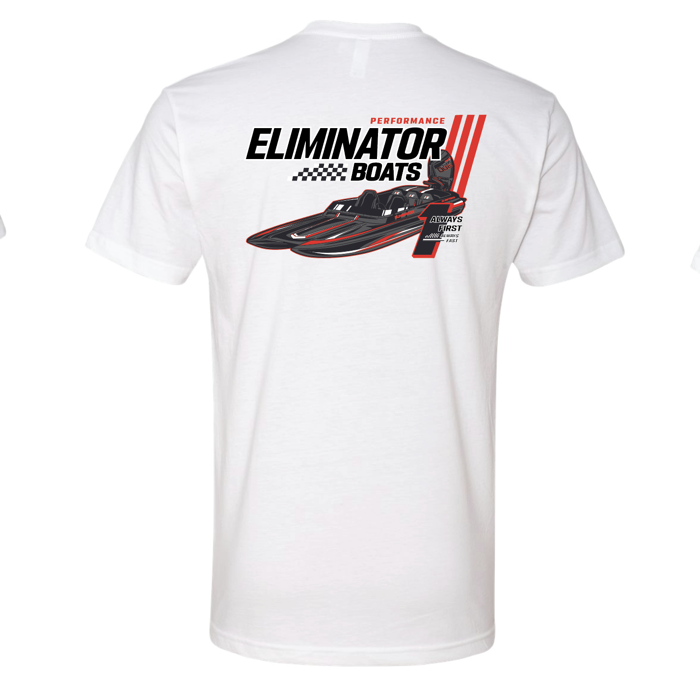 Eliminator Boats Always First Men's T-Shirt - White