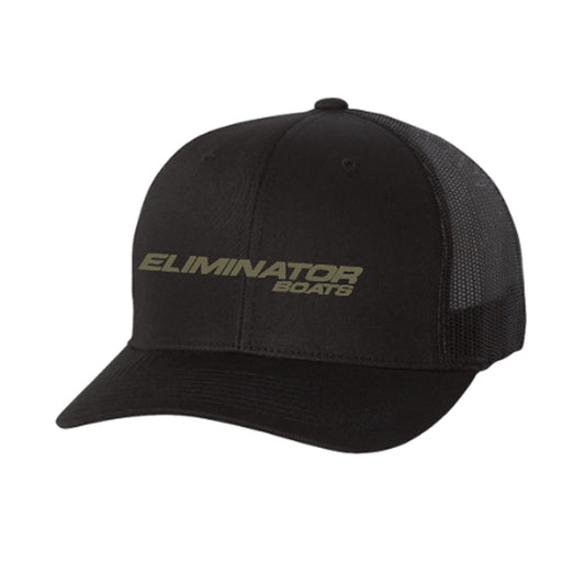 Classic Eliminator Boats Trucker Snapback Hat- Black/Army