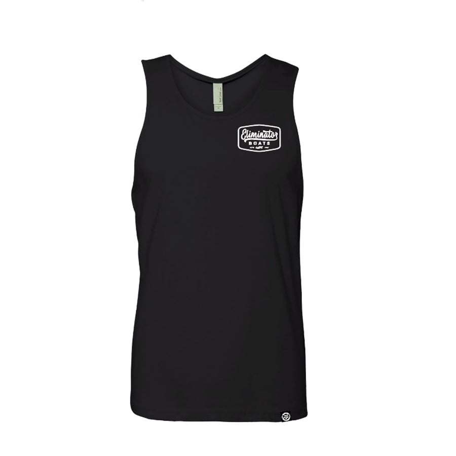 Eliminator Boats Vintage Badge Men's Tank Top - Black